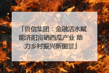 鲁信集团：金融活水赋能济阳富硒西瓜产业 助力乡村振兴新图景