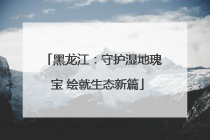 黑龙江：守护湿地瑰宝 绘就生态新篇