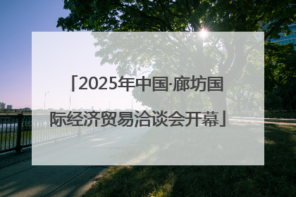 2025年中国·廊坊国际经济贸易洽谈会开幕