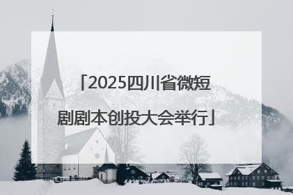 2025四川省微短剧剧本创投大会举行