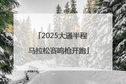 2025大通半程马拉松赛鸣枪开跑