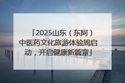 2025山东（东阿）中医药文化旅游体验周启动，开启健康新篇章