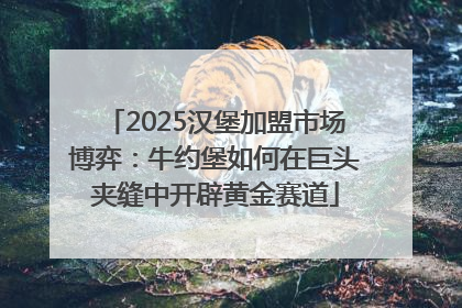 2025汉堡加盟市场博弈：牛约堡如何在巨头夹缝中开辟黄金赛道