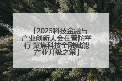 2025科技金融与产业创新大会在普陀举行 聚焦科技金融赋能产业升级之策