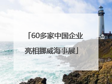 60多家中国企业亮相挪威海事展