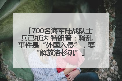 700名海军陆战队士兵已抵达 特朗普：骚乱事件是“外国入侵”，要“解放洛杉矶”