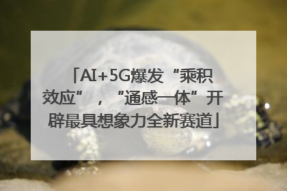 AI+5G爆发“乘积效应”，“通感一体”开辟最具想象力全新赛道