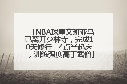 NBA球星文班亚马已离开少林寺，完成10天修行：4点半起床，训练强度高于武僧
